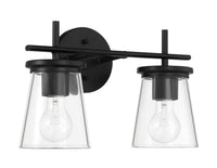 Craftmade - 60402-FB - Two Light Vanity - Connell - Flat Black
