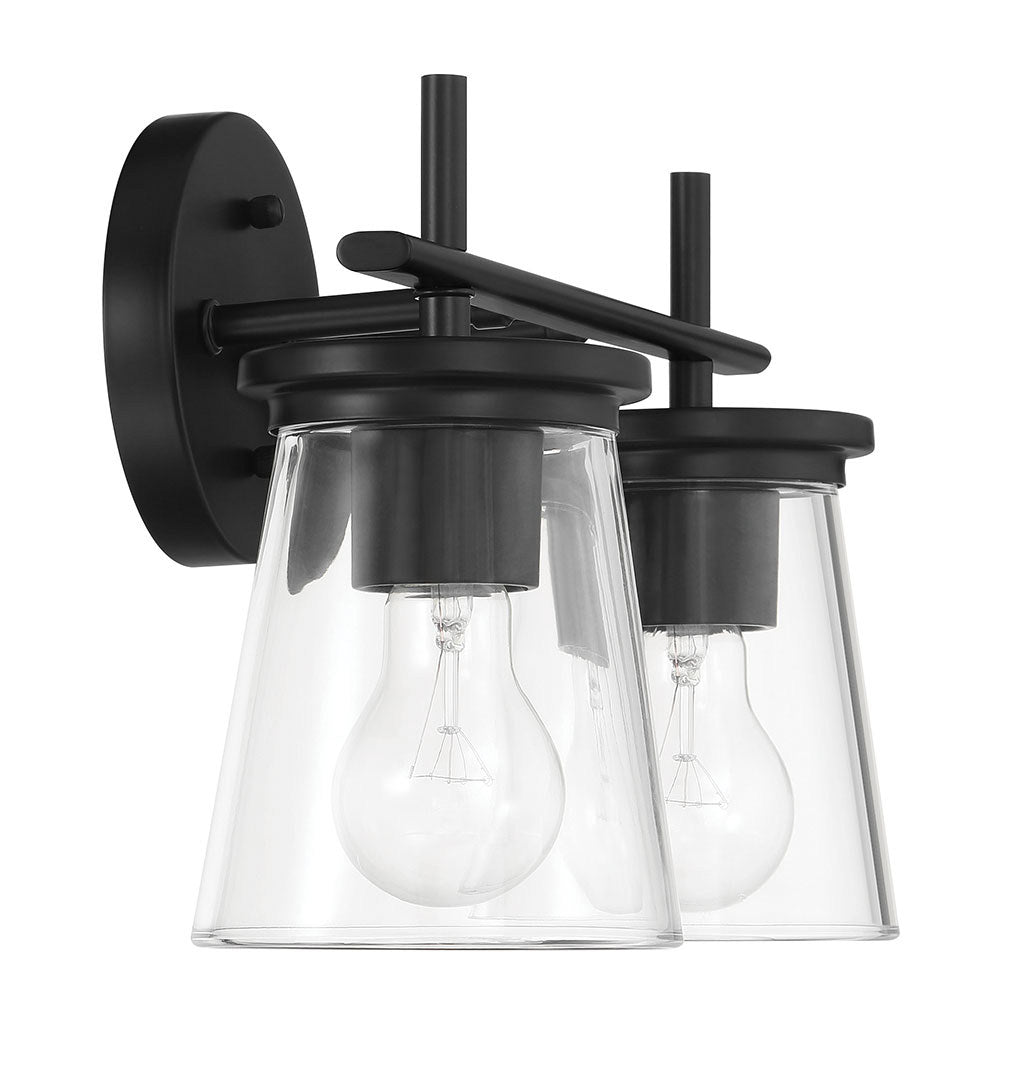 Craftmade - 60402-FB - Two Light Vanity - Connell - Flat Black