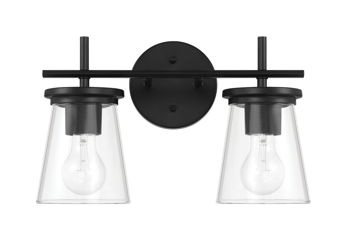 Craftmade - 60402-FB - Two Light Vanity - Connell - Flat Black