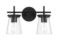 Craftmade - 60402-FB - Two Light Vanity - Connell - Flat Black
