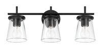 Craftmade - 60403-FB - Three Light Vanity - Connell - Flat Black