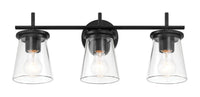 Craftmade - 60403-FB - Three Light Vanity - Connell - Flat Black