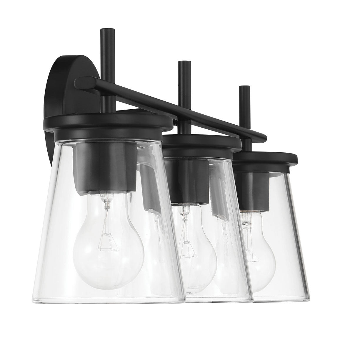 Craftmade - 60403-FB - Three Light Vanity - Connell - Flat Black