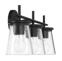 Craftmade - 60403-FB - Three Light Vanity - Connell - Flat Black