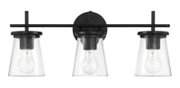 Craftmade - 60403-FB - Three Light Vanity - Connell - Flat Black