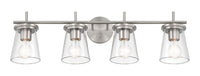 Craftmade - 60404-BNK - Four Light Vanity - Connell - Brushed Polished Nickel