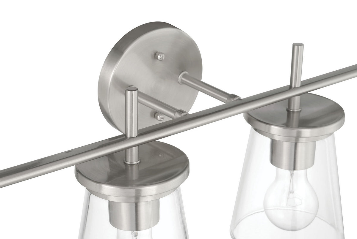 Craftmade - 60404-BNK - Four Light Vanity - Connell - Brushed Polished Nickel