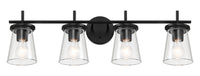 Craftmade - 60404-FB - Four Light Vanity - Connell - Flat Black