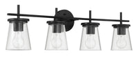 Craftmade - 60404-FB - Four Light Vanity - Connell - Flat Black