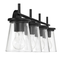 Craftmade - 60404-FB - Four Light Vanity - Connell - Flat Black