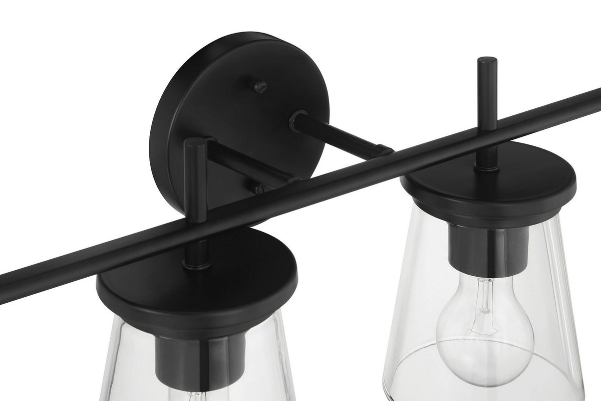 Craftmade - 60404-FB - Four Light Vanity - Connell - Flat Black