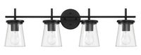 Craftmade - 60404-FB - Four Light Vanity - Connell - Flat Black