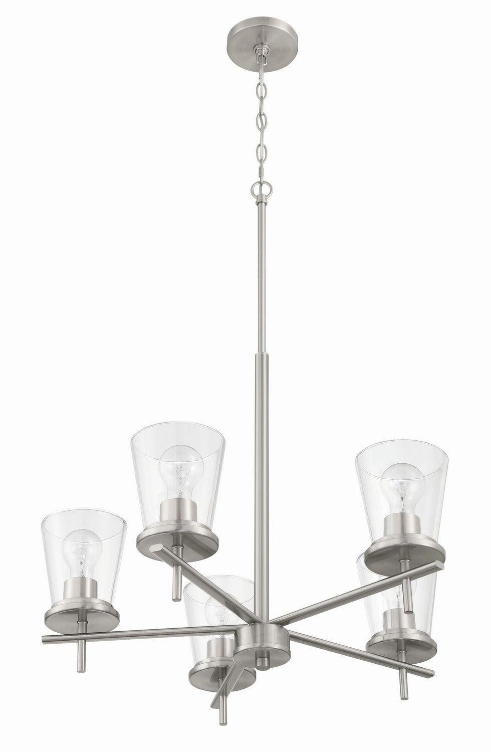 Craftmade - 60425-BNK - Five Light Chandelier - Connell - Brushed Polished Nickel