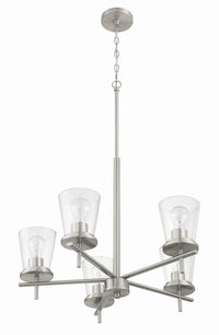 Craftmade - 60425-BNK - Five Light Chandelier - Connell - Brushed Polished Nickel
