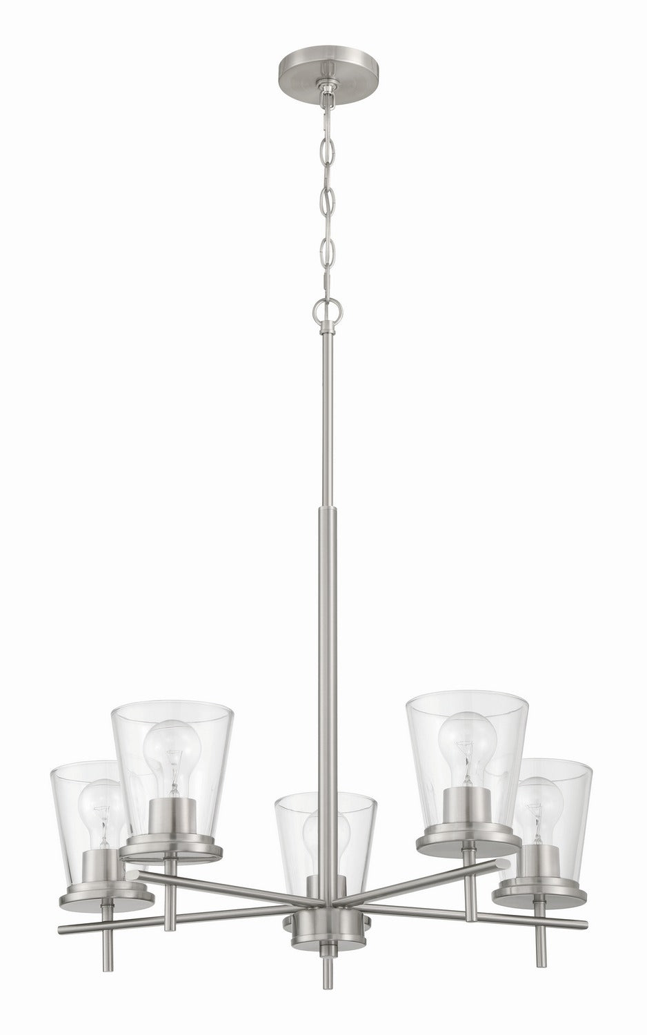 Craftmade - 60425-BNK - Five Light Chandelier - Connell - Brushed Polished Nickel