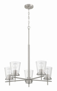 Craftmade - 60425-BNK - Five Light Chandelier - Connell - Brushed Polished Nickel