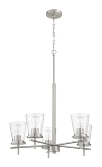 Craftmade - 60425-BNK - Five Light Chandelier - Connell - Brushed Polished Nickel