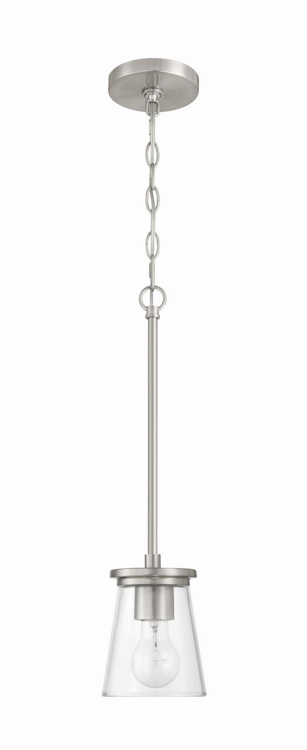 Craftmade - 60491-BNK - One Light Mini Pendant - Connell - Brushed Polished Nickel