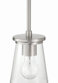 Craftmade - 60491-BNK - One Light Mini Pendant - Connell - Brushed Polished Nickel