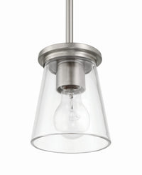 Craftmade - 60491-BNK - One Light Mini Pendant - Connell - Brushed Polished Nickel