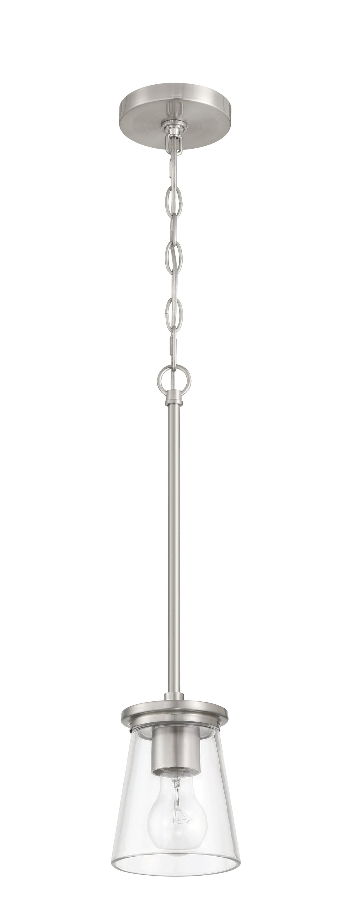 Craftmade - 60491-BNK - One Light Mini Pendant - Connell - Brushed Polished Nickel