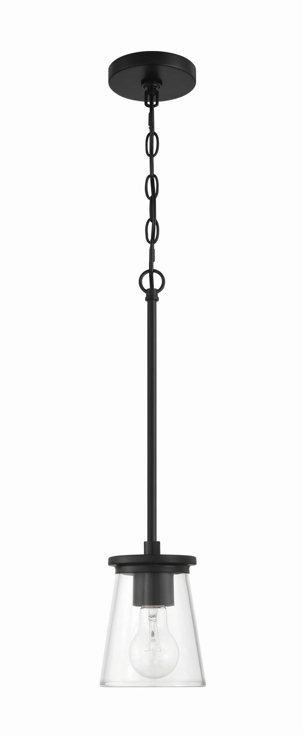 Craftmade - 60491-FB - One Light Mini Pendant - Connell - Flat Black