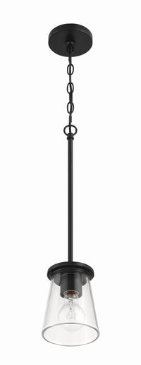 Craftmade - 60491-FB - One Light Mini Pendant - Connell - Flat Black