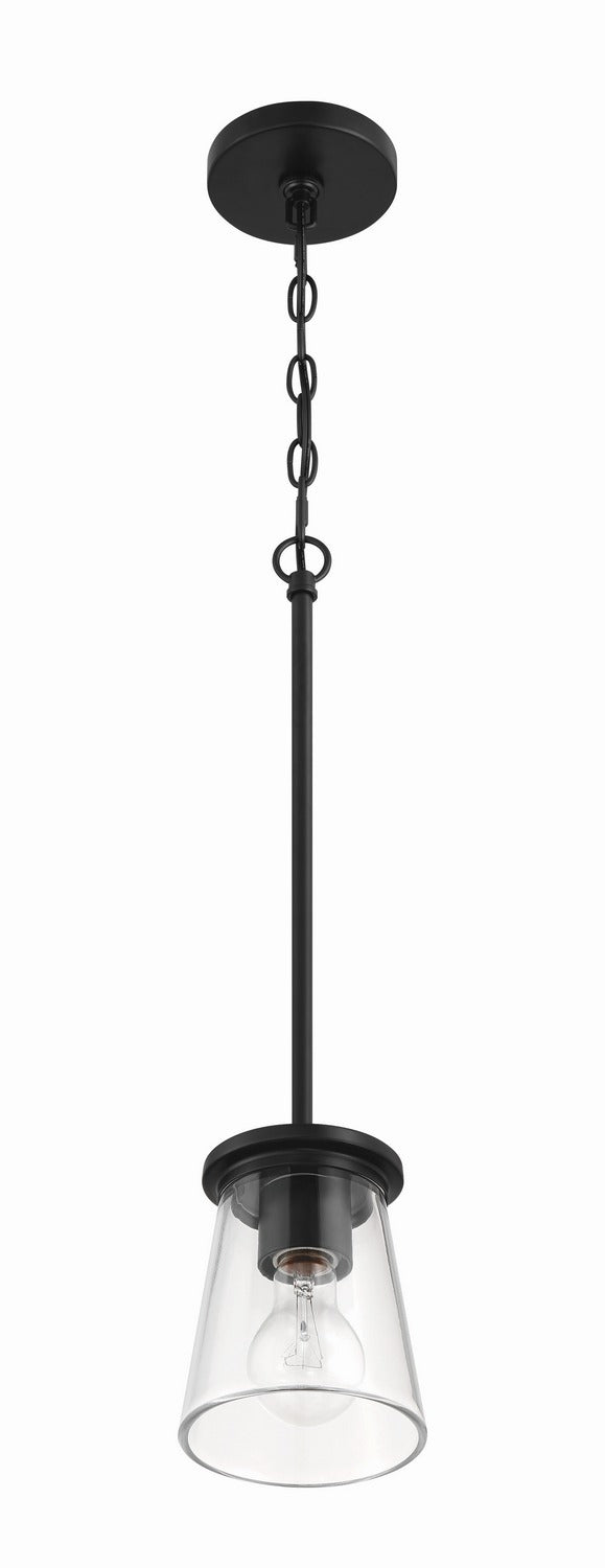 Craftmade - 60491-FB - One Light Mini Pendant - Connell - Flat Black