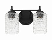 Craftmade - 60502-FB - Two Light Vanity - Claire - Flat Black