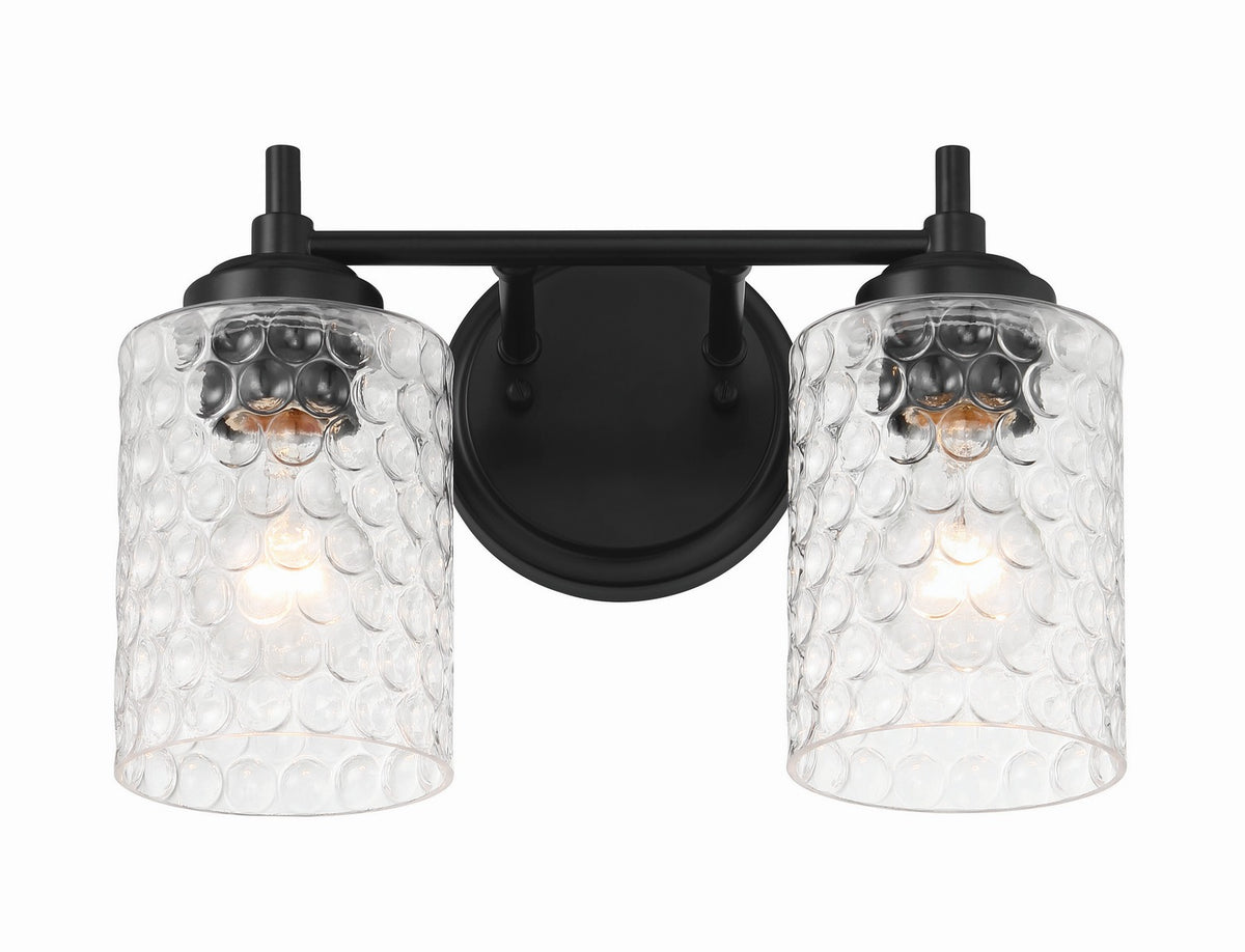 Craftmade - 60502-FB - Two Light Vanity - Claire - Flat Black