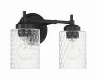 Craftmade - 60502-FB - Two Light Vanity - Claire - Flat Black