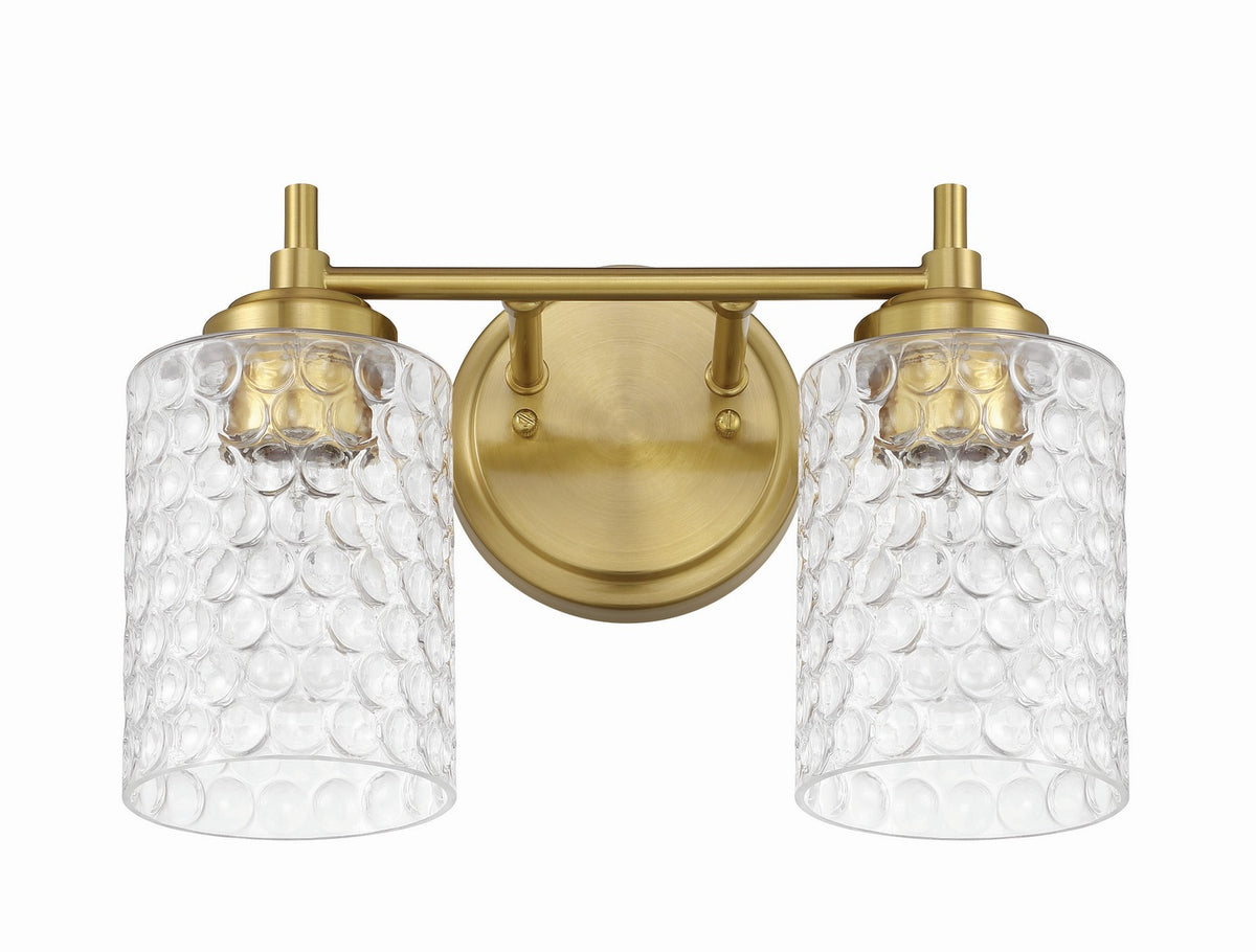 Craftmade - 60502-SB - Two Light Vanity - Claire - Satin Brass