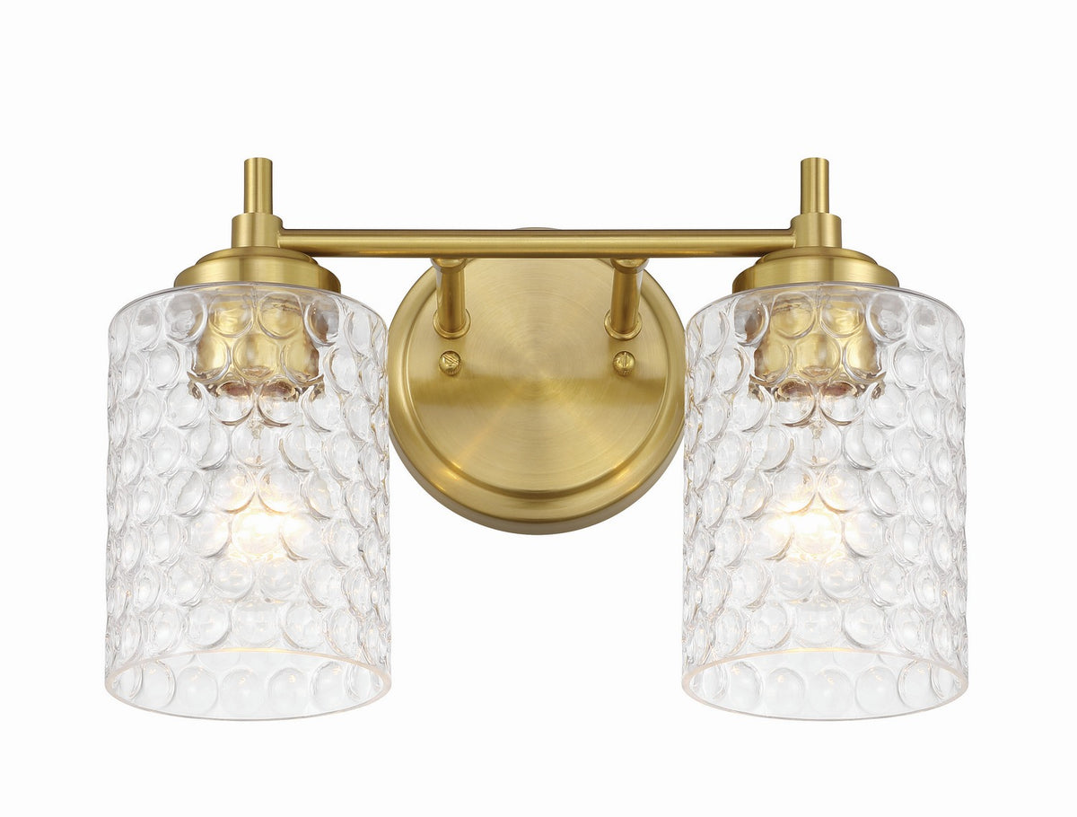 Craftmade - 60502-SB - Two Light Vanity - Claire - Satin Brass