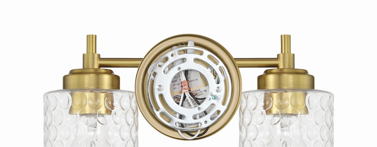 Craftmade - 60502-SB - Two Light Vanity - Claire - Satin Brass