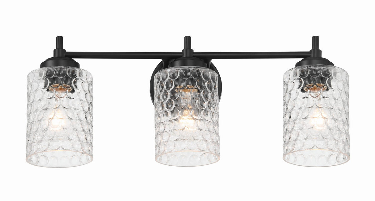 Craftmade - 60503-FB - Three Light Vanity - Claire - Flat Black