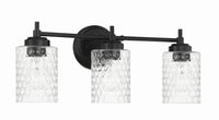 Craftmade - 60503-FB - Three Light Vanity - Claire - Flat Black