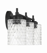 Craftmade - 60503-FB - Three Light Vanity - Claire - Flat Black