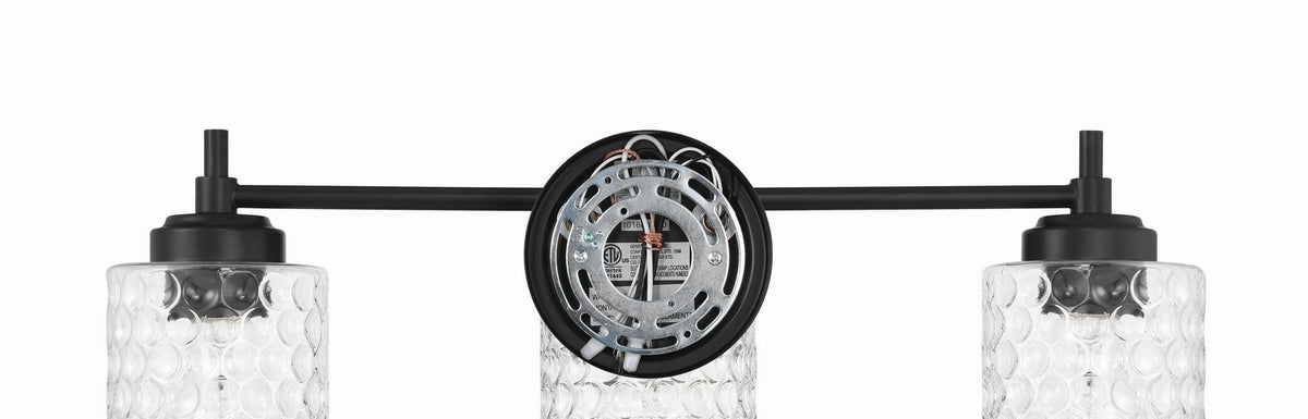 Craftmade - 60503-FB - Three Light Vanity - Claire - Flat Black