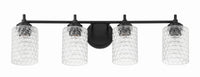 Craftmade - 60504-FB - Four Light Vanity - Claire - Flat Black