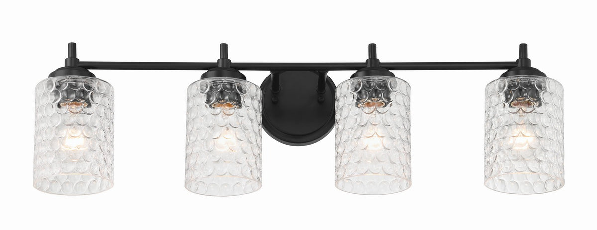 Craftmade - 60504-FB - Four Light Vanity - Claire - Flat Black