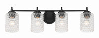 Craftmade - 60504-FB - Four Light Vanity - Claire - Flat Black