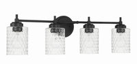 Craftmade - 60504-FB - Four Light Vanity - Claire - Flat Black