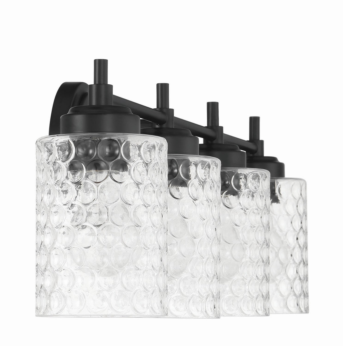 Craftmade - 60504-FB - Four Light Vanity - Claire - Flat Black
