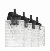 Craftmade - 60504-FB - Four Light Vanity - Claire - Flat Black