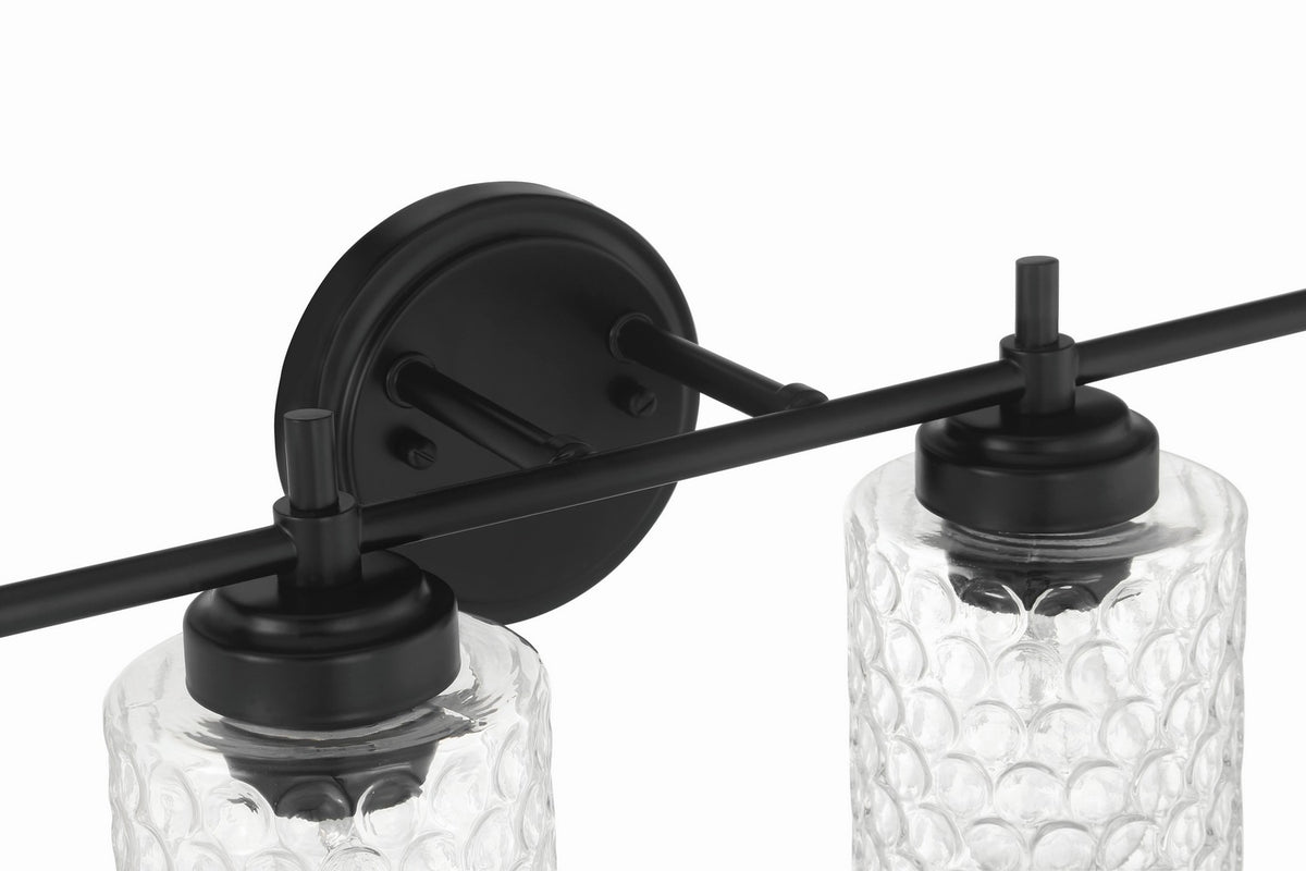 Craftmade - 60504-FB - Four Light Vanity - Claire - Flat Black