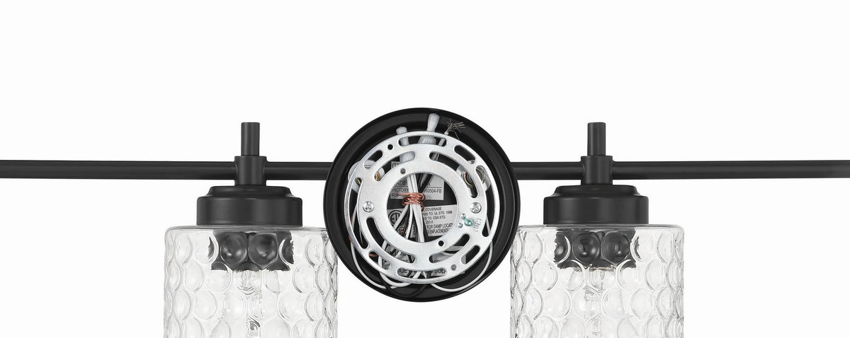 Craftmade - 60504-FB - Four Light Vanity - Claire - Flat Black