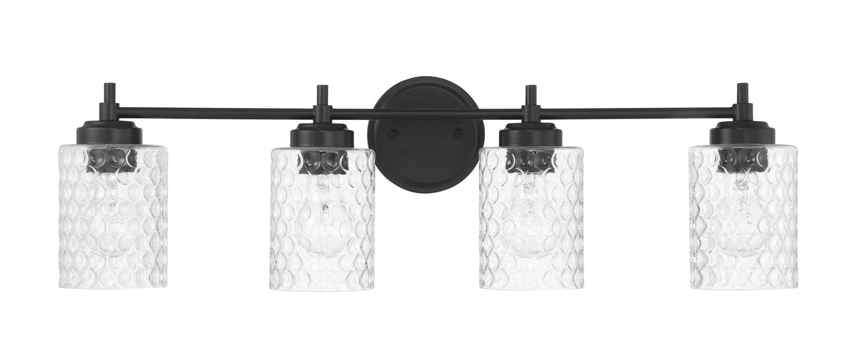 Craftmade - 60504-FB - Four Light Vanity - Claire - Flat Black