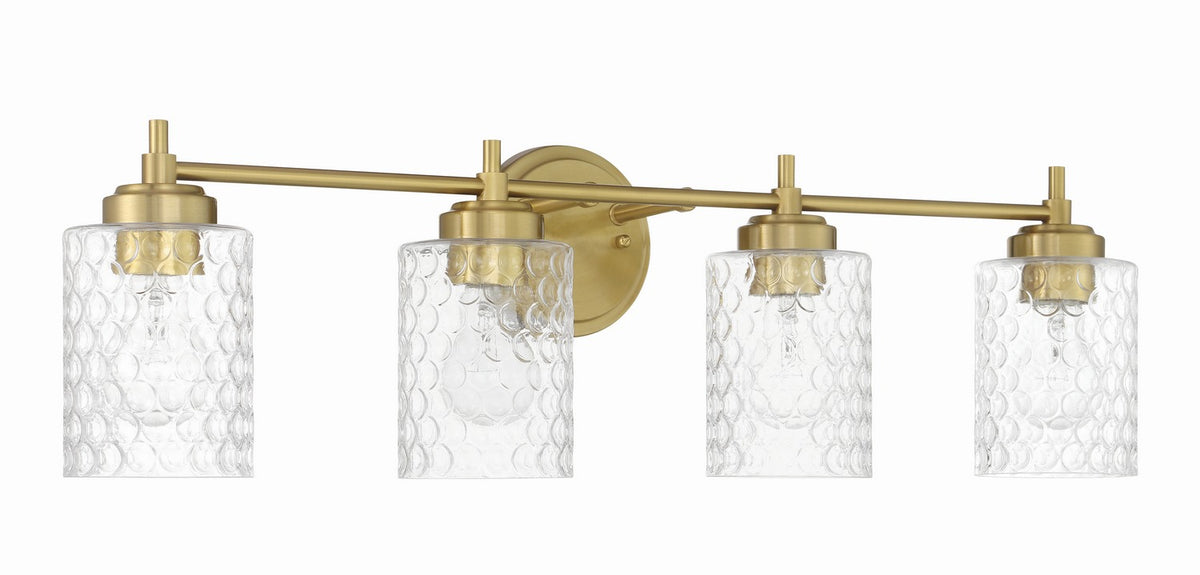Craftmade - 60504-SB - Four Light Vanity - Claire - Satin Brass