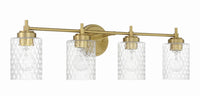 Craftmade - 60504-SB - Four Light Vanity - Claire - Satin Brass