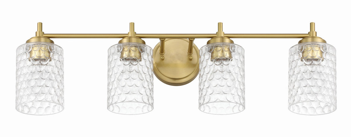 Craftmade - 60504-SB - Four Light Vanity - Claire - Satin Brass